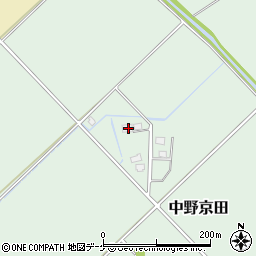 山形県鶴岡市中野京田丁周辺の地図