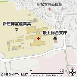 山形県立新庄神室産業高等学校　第一職員室周辺の地図