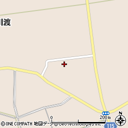 山形県鶴岡市大川渡中谷地周辺の地図