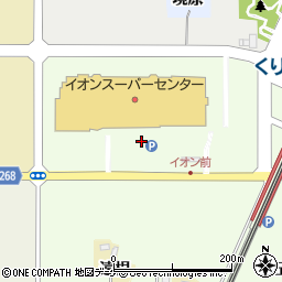 イオンスーパーセンター栗原志波姫店駐車場周辺の地図