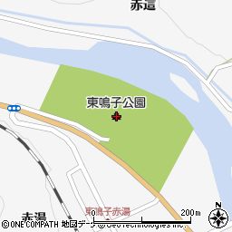 東鳴子公園周辺の地図