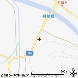 山形県最上郡最上町月楯472周辺の地図