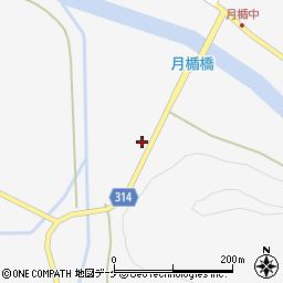 山形県最上郡最上町月楯418周辺の地図