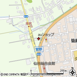 ファミリーマート築館宮野店周辺の地図