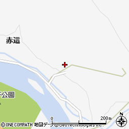 宮城県大崎市鳴子温泉赤這210周辺の地図