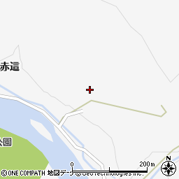 宮城県大崎市鳴子温泉赤這208周辺の地図