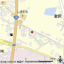 山形県新庄市金沢2156周辺の地図