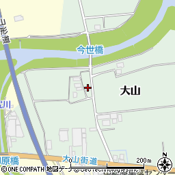 山形県鶴岡市大山上柳原44周辺の地図