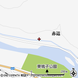 宮城県大崎市鳴子温泉赤這106周辺の地図