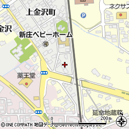山形県新庄市上金沢町14周辺の地図