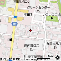 株式会社庄内リネンサプライズ　本社周辺の地図