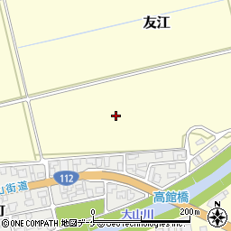 山形県鶴岡市友江水尻周辺の地図