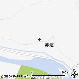 宮城県大崎市鳴子温泉赤這135周辺の地図