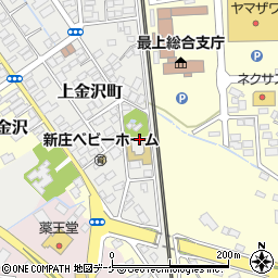 山形県新庄市上金沢町12周辺の地図