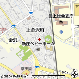 山形県新庄市上金沢町11周辺の地図