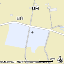 宮城県栗原市志波姫新日向周辺の地図