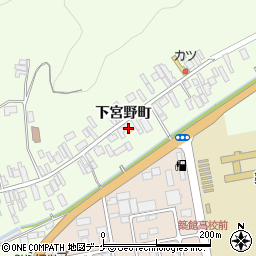 宮城県栗原市築館下宮野町39周辺の地図