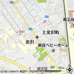 山形県新庄市上金沢町周辺の地図
