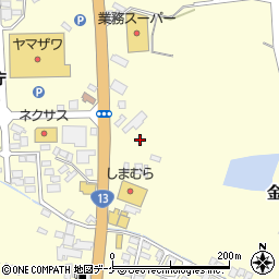 山形県新庄市金沢2000周辺の地図