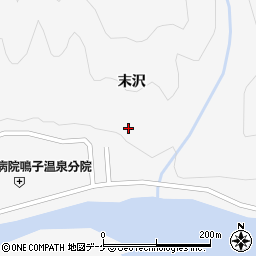 宮城県大崎市鳴子温泉末沢周辺の地図