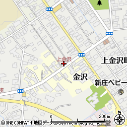 上金沢周辺の地図