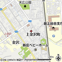 山形県新庄市上金沢町9周辺の地図