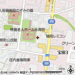 カメイ株式会社　鶴岡オートガス・スタンド周辺の地図