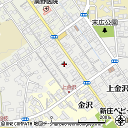 山形県新庄市上金沢町6周辺の地図