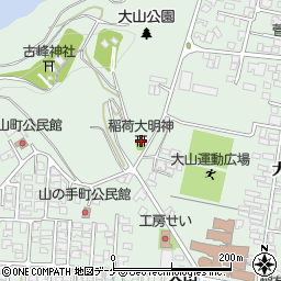 稲荷大明神周辺の地図