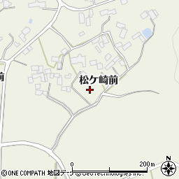 宮城県登米市石越町南郷松ケ崎前周辺の地図