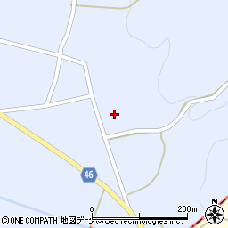 山形県東田川郡庄内町三ケ沢白山口周辺の地図