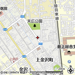 山形県新庄市上金沢町2周辺の地図