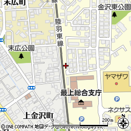 山形県新庄市金沢2053周辺の地図