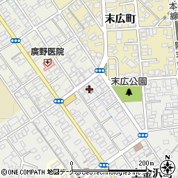 新庄金沢町郵便局周辺の地図