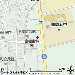 ファミリーマート鶴岡大山店周辺の地図
