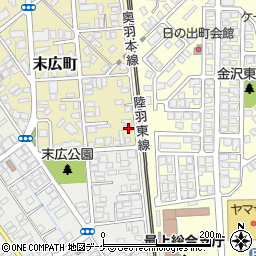 山形県新庄市末広町13-19周辺の地図