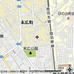 山形県新庄市末広町13-36周辺の地図