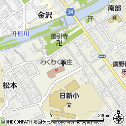 山形県新庄市下金沢町周辺の地図