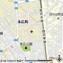 山形県新庄市末広町13-38周辺の地図