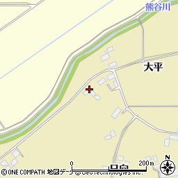 宮城県栗原市志波姫南郷大平167周辺の地図