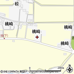 宮城県栗原市志波姫北郷桃崎周辺の地図
