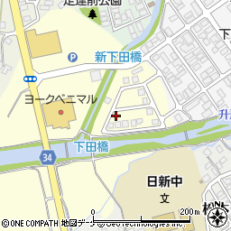 山形県新庄市金沢2362周辺の地図