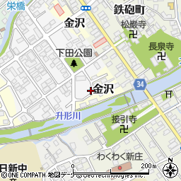 山形県新庄市下田町9-19周辺の地図