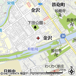 山形県新庄市下田町9周辺の地図