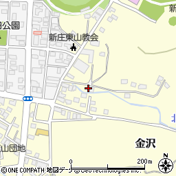 山形県新庄市金沢1441-7周辺の地図