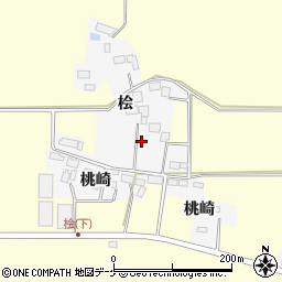 宮城県栗原市志波姫北郷桧周辺の地図