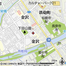 山形県新庄市下田町9-4周辺の地図