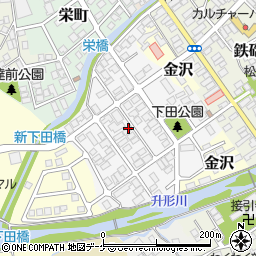 山形県新庄市下田町周辺の地図