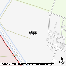 山形県鶴岡市砂塚周辺の地図