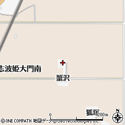 宮城県栗原市志波姫北郷蟹沢42周辺の地図